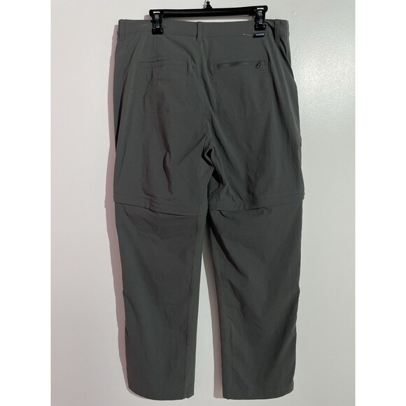 Patagonia Pants Mens 36 Gray Quandry Convertible Zip Off Hiking Outdoor Nylon - Picture 3 of 11